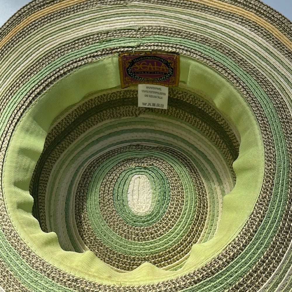 Scala Wide Rim Paper Hat - Picture 12 of 14